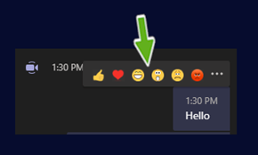 showing emoticons