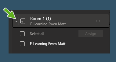 showing breakout rooms options