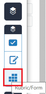 screenshot showing launch rubric icon when marking