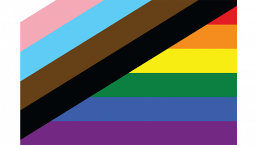 image shows LGBT colours