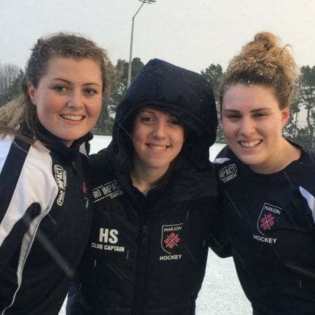 Image showing students from the Marjon ladies hockey team