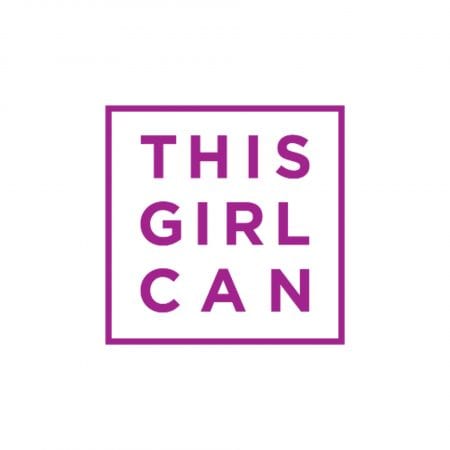 Image shows words that say 'this girl can'