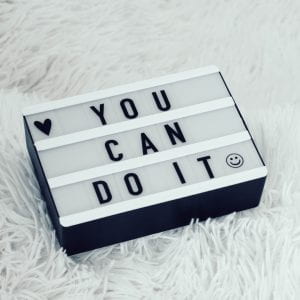 you can do it written on a lightbox